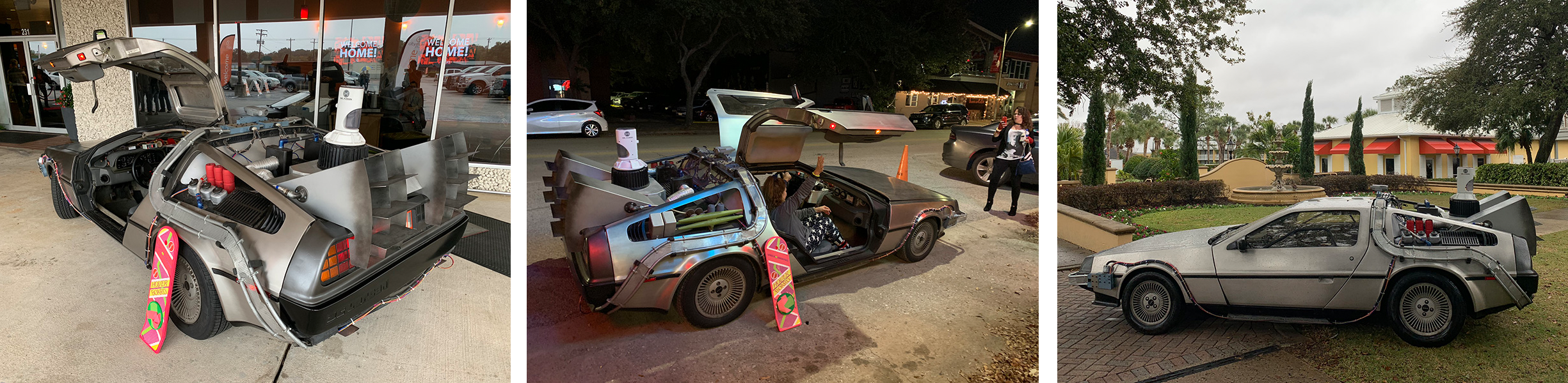 Pictures of the DeLorean Time Machine